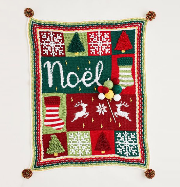 Sirdar Christmas CAL Crochet Along Nordic NOEL Blanket - 11 x Hayfield Bonus DK Yarns & Label Bundle